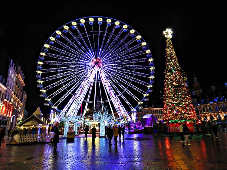 O Natal em Lille, no norte da França